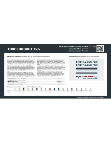 STARTER KIT Torpedoboot T23, 1/400 - Heller 57011