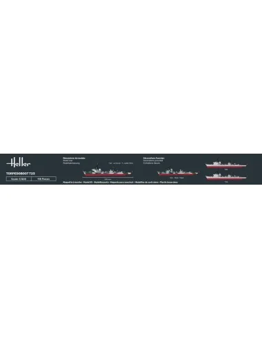 STARTER KIT Torpedoboot T23, 1/400 - Heller 57011