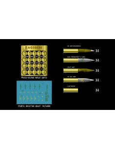 U.S. 105mm Howitzer ammo set, 1/35 - AFV-Club AG35030