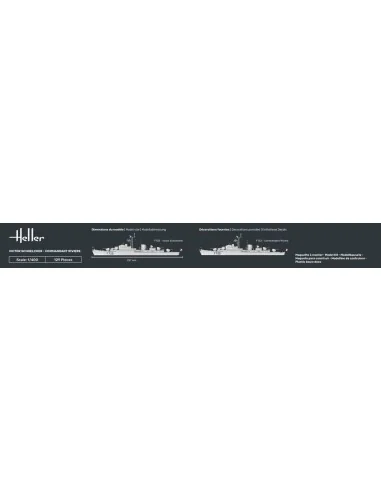 STARTER KIT Victor Schoelcher - Commandant Riviere, 1/400 - Heller ...
