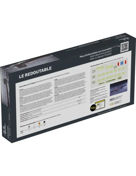 STARTER KIT U-Boot S/M Redoutable, 1/400 - Heller 57075