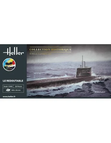 STARTER KIT U-Boot S/M Redoutable, 1/400 - Heller 57075