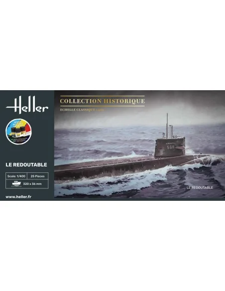 STARTER KIT U-Boot S/M Redoutable, 1/400 - Heller 57075