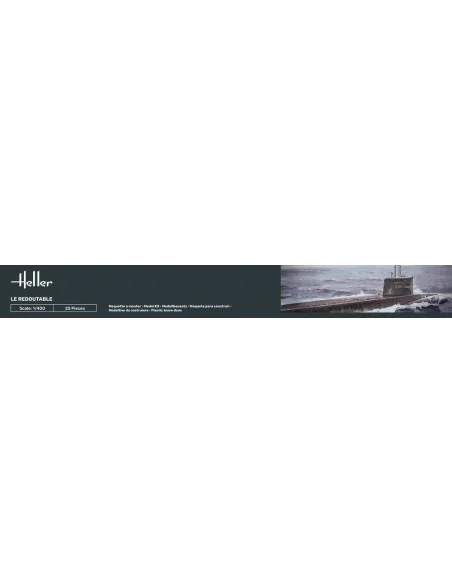 STARTER KIT U-Boot S/M Redoutable, 1/400 - Heller 57075