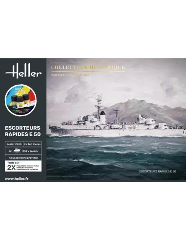 STARTER KIT Escorteurs Rapides E 50, 1/400 - Heller 57093