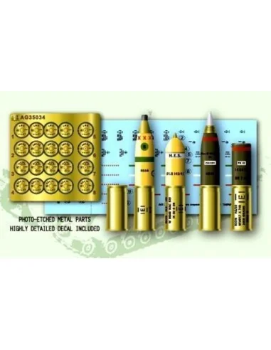 U.K. 95 mm Howitzer Ammo Set, 1/35 - AFV-Club AG35034