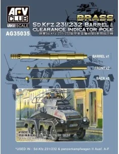 [NO_DESC] SD.KFZ 231/232 Barrel&Clearance Ind.POLE, 1/35 - AFV-Club...