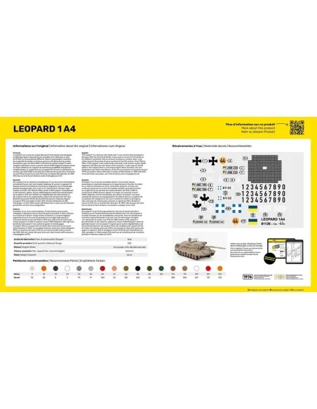 STARTER KIT Leopard 1A4, 1/35 - Heller 57126