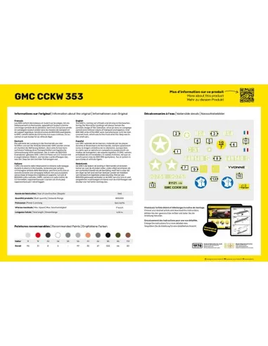 STARTER KIT GMC CCKW 353, 1/35 - Heller 57121