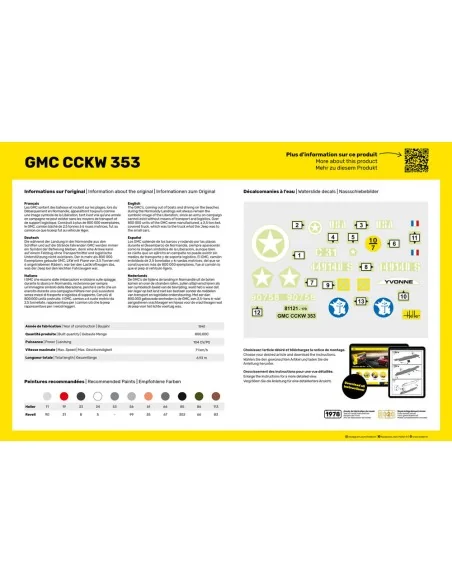 STARTER KIT GMC CCKW 353, 1/35 - Heller 57121