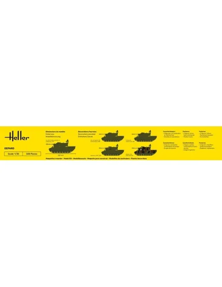 STARTER KIT Gepard, 1/35 - Heller 57127