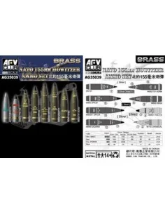 NATO 155mm Howitzer Ammo Set (Brass), 1/35 - AFV-Club AG35039