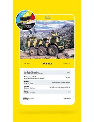 STARTER KIT VAB 6x6, 1/35 - Heller 57141