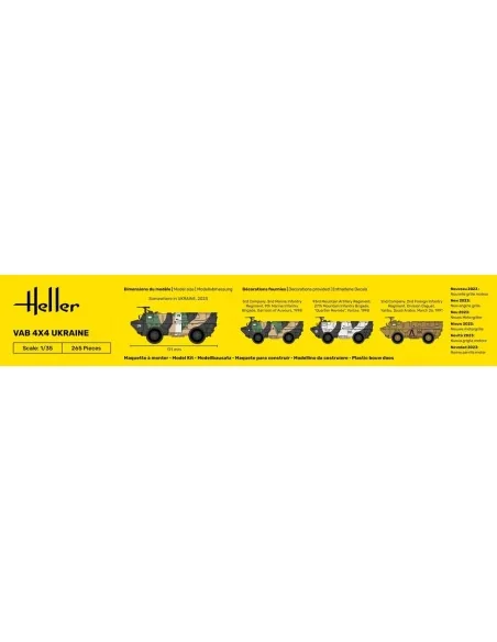 STARTER KIT VAB 4x4 Ukraine, 1/35 - Heller 57130
