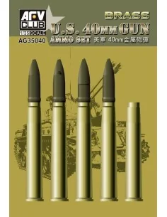 Bofors 40mm Ammo (Brass), 1/35 - AFV-Club AG35040