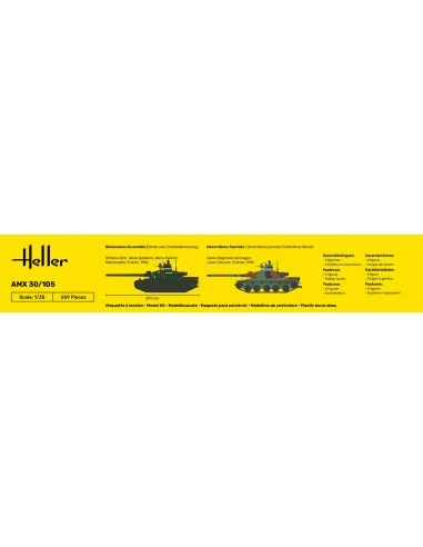 STARTER KIT AMX 30/105, 1/35 - Heller 57137