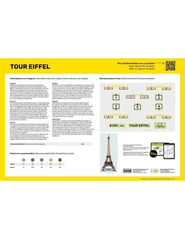 STARTER KIT Tour Eiffel, 1/650 - Heller 57201