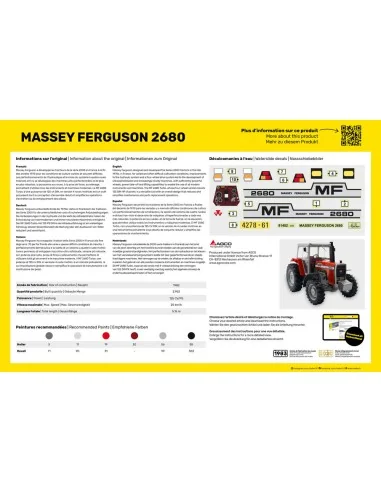 STARTER KIT Massey Ferguson 2680, 1/24 - Heller 57402