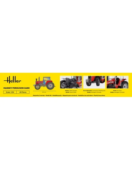 STARTER KIT Massey Ferguson 2680, 1/24 - Heller 57402
