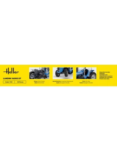 STARTER KIT Landini 16000 DT, 1/24 - Heller 57403