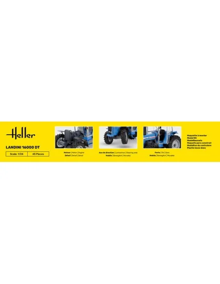 STARTER KIT Landini 16000 DT, 1/24 - Heller 57403