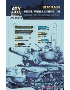 M551/60A/MBT70 152MM Ammunition (Brass), 1/35 - AFV-Club AG35048