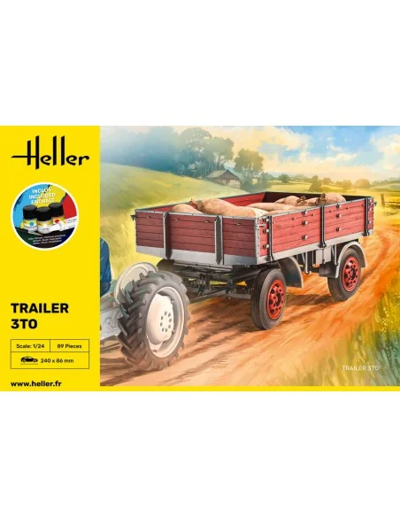 STARTER KIT Trailer 3to, 1/24 - Heller 57410