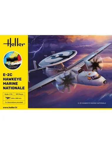 STARTER KIT E-2C Hawkeye Marine Nationale, 1/72 - Heller 58302
