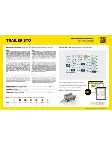 STARTER KIT Trailer 3to, 1/24 - Heller 57410