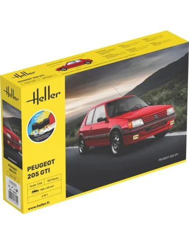 STARTER KIT Peugeot 205 GTI, 1/24 - Heller 58705
