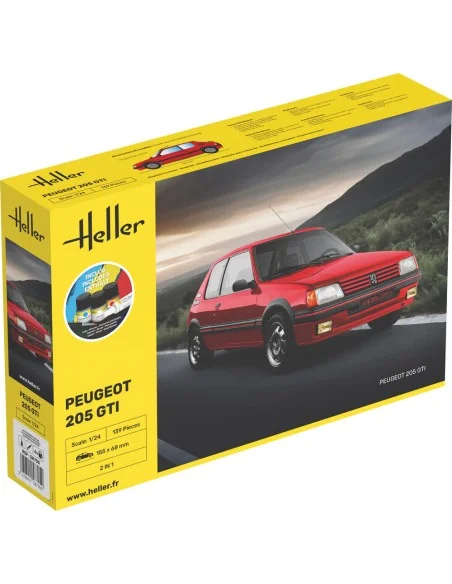 STARTER KIT Peugeot 205 GTI, 1/24 - Heller 58705