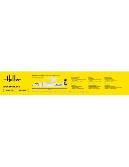 STARTER KIT E-2C Hawkeye, 1/72 - Heller 58300