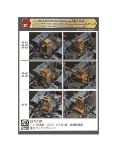 Photo Etched Convers Kit For U.S.Navy Type 2 LSTs LST-491 Class Lan...