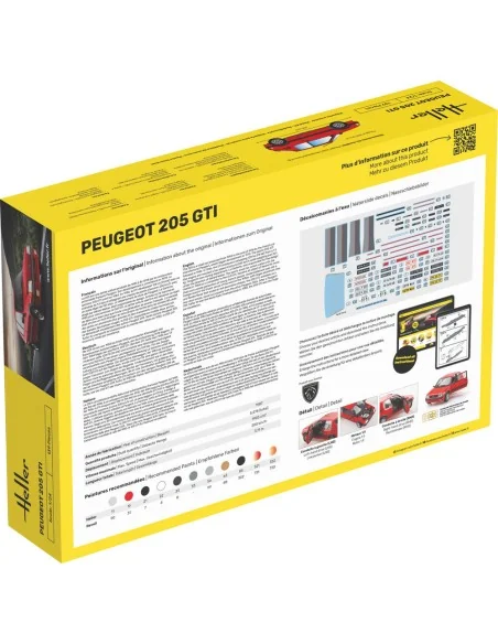 STARTER KIT Peugeot 205 GTI, 1/24 - Heller 58705