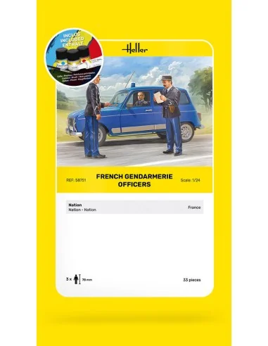 STARTER KIT French Gendarmerie Officers, 1/24 - Heller 58751