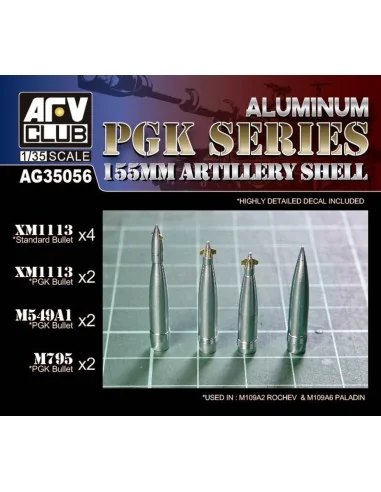 155MM ARTILLERY SHELL PGK SERIES, 1/35 - AFV-Club AG35056