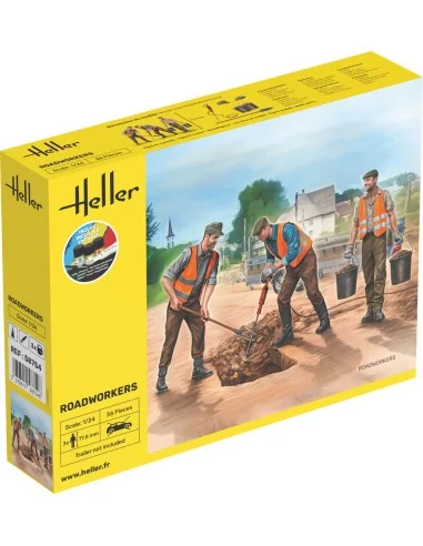 STARTER KIT Road Workers, 1/24 - Heller 58754