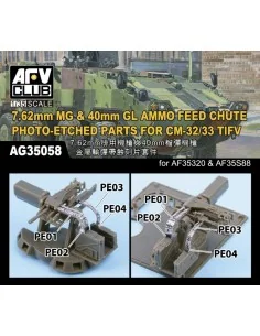 7.62mm MG & 40mm GL AMMO FEED CHUTE PE for CM-32/33 TIFV, 1/35 - AF...