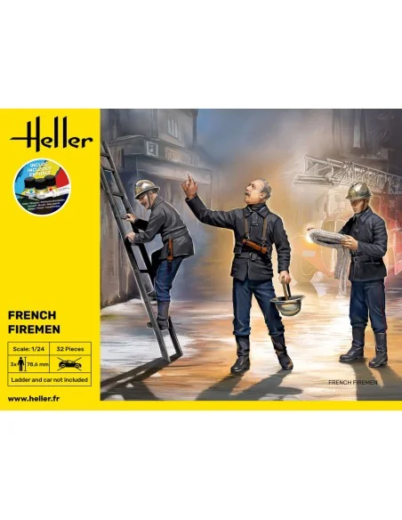 STARTER KIT French Firemen, 1/24 - Heller 58753