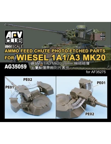 AMMO FEED CHUTE PE FOR WIESEL 1A1/A3 MK20, 1/35 - AFV-Club AG35059