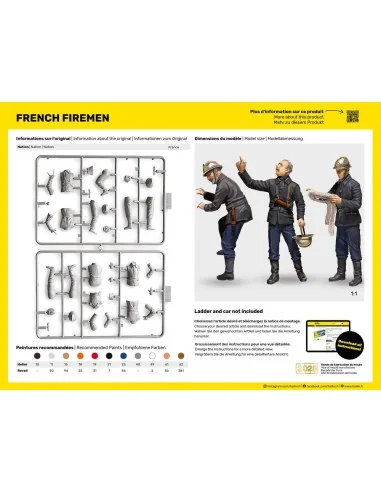 STARTER KIT French Firemen, 1/24 - Heller 58753