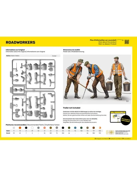 STARTER KIT Road Workers, 1/24 - Heller 58754