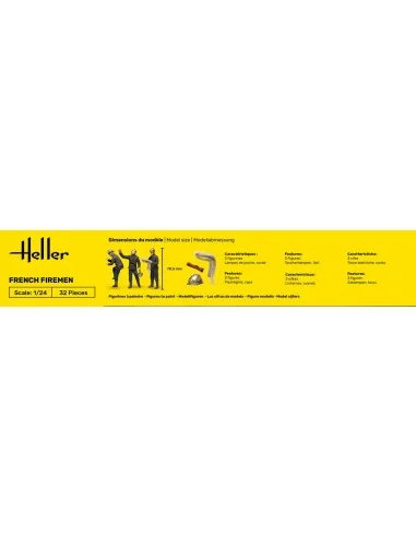 STARTER KIT French Firemen, 1/24 - Heller 58753