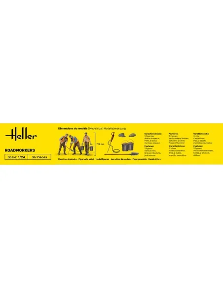 STARTER KIT Road Workers, 1/24 - Heller 58754