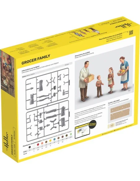 STARTER KIT Grocer Family, 1/24 - Heller 58758