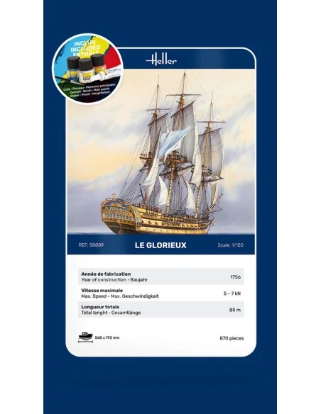 STARTER KIT Le Glorieux, 1/150 - Heller 58889