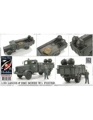 L4500S & EMC Mines w/1 Figure, 1/35 - AFV-Club DH96004