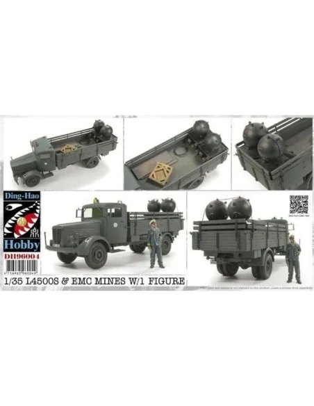L4500S & EMC Mines w/1 Figure, 1/35 - AFV-Club DH96004