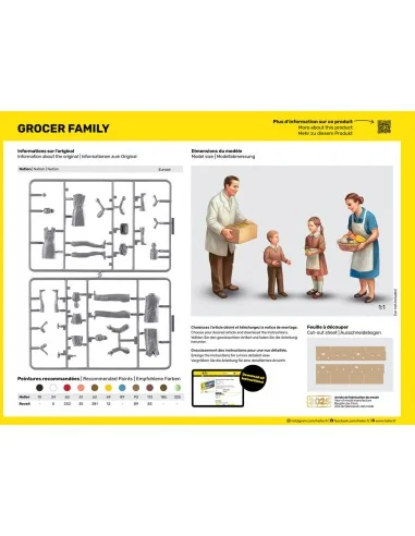 STARTER KIT Grocer Family, 1/24 - Heller 58758