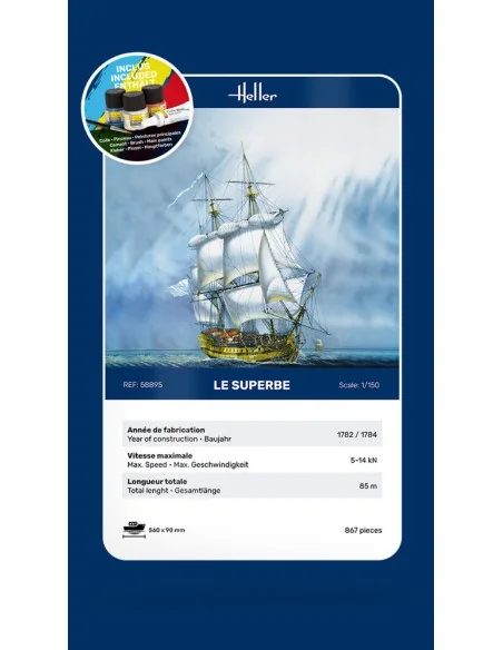 STARTER KIT Le Superbe, 1/150 - Heller 58895